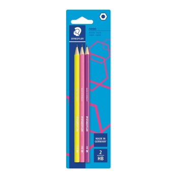 STAEDTLER 180F Neon Bleistift HB 3er Set