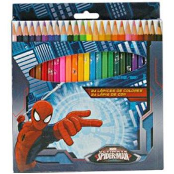 Buntstifte im Spider-Man Design 24er rund