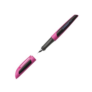 Füller - STABILO Flow SPORTY in pink/schwarz - Einzelstift - inklusive Patrone