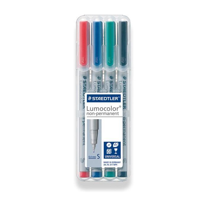 STAEDTLER Lumocolor 311 non-permanent Universalstifte 0,4mm 4er Box