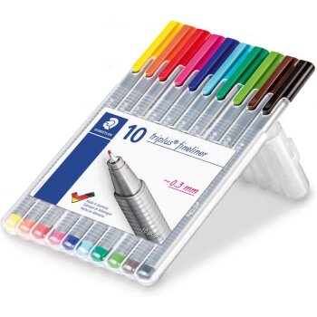 STAEDTLER 334 triplus fineliner - Brilliant Colours - 10...