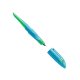 STABILO EASYbirdy L - ergonomické atramentové školské pero pre začiatočníkov s hrotom A - pre ľavákov - vrátane náplne a nástroja na nastavenie - modrý vymazeteľný atrament - v nebeskej modrej / trávovo zelenej farbe