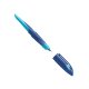 Ergonomischer Schulfüller für Linkshänder mit Anfänger-Feder A - STABILO EASYbirdy in mitternachtsblau/azur - Einzelstift - inklusive Patrone und Einstellwerkzeug - Schreibfarbe blau (löschbar)