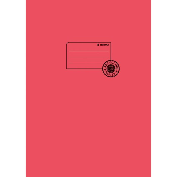HERMA obal na zošity, recyklovaný papier, A5 - tmavočervený