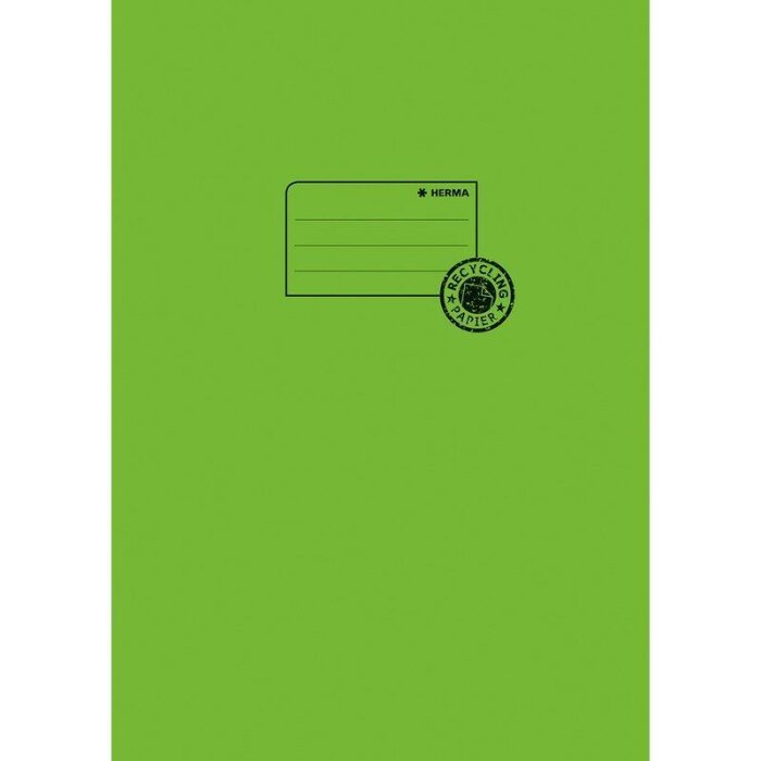 HERMA Heftschoner Recycling, DIN A4, aus Papier, grasgrün
