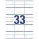 AVERY Zweckform Universal-Etiketten, 70 x 25,4 mm, weiß (3421)