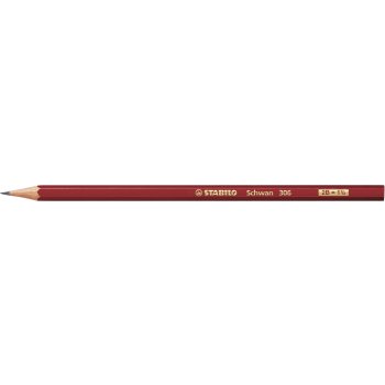 Bleistift - STABILO Schwan in rot - Einzelstift -