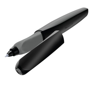 Pelikan Twist Tintenroller, schwarz/grau L+R