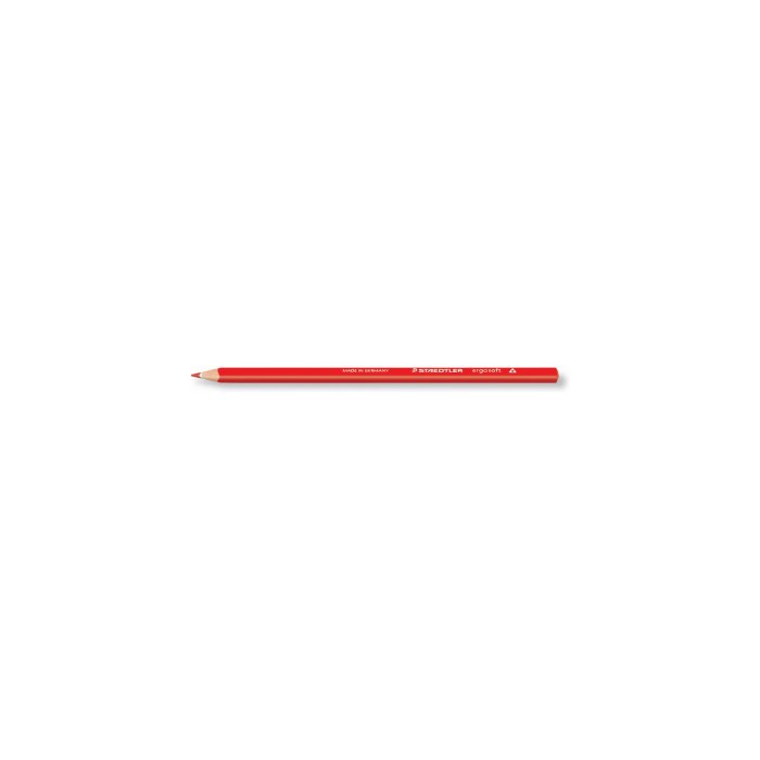 STAEDTLER ergosoft 157 - trojhranná samostatná farbička - červená