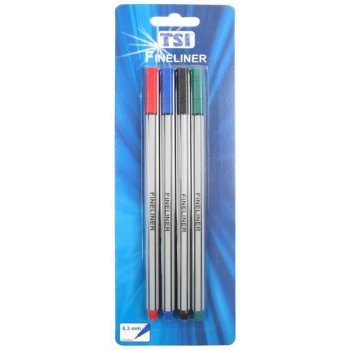 TSI Fineliner - 4ks - 4 farby