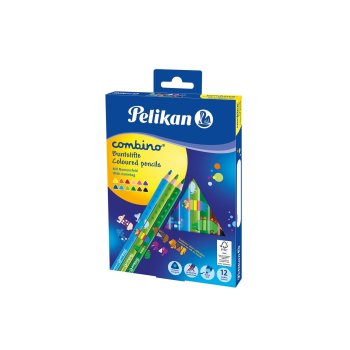 Pelikan combino - trojhranné farbičky - 12 ks v...