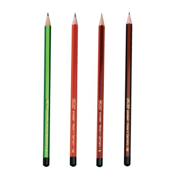 herlitz ceruzky Scolair - šesťhranné - tvrdosť H, HB, B, 2B - 4ks