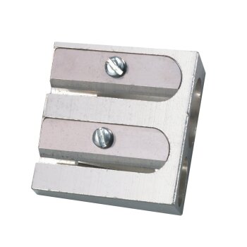herlitz Doppel-Spitzer, aus Aluminium, Keilform