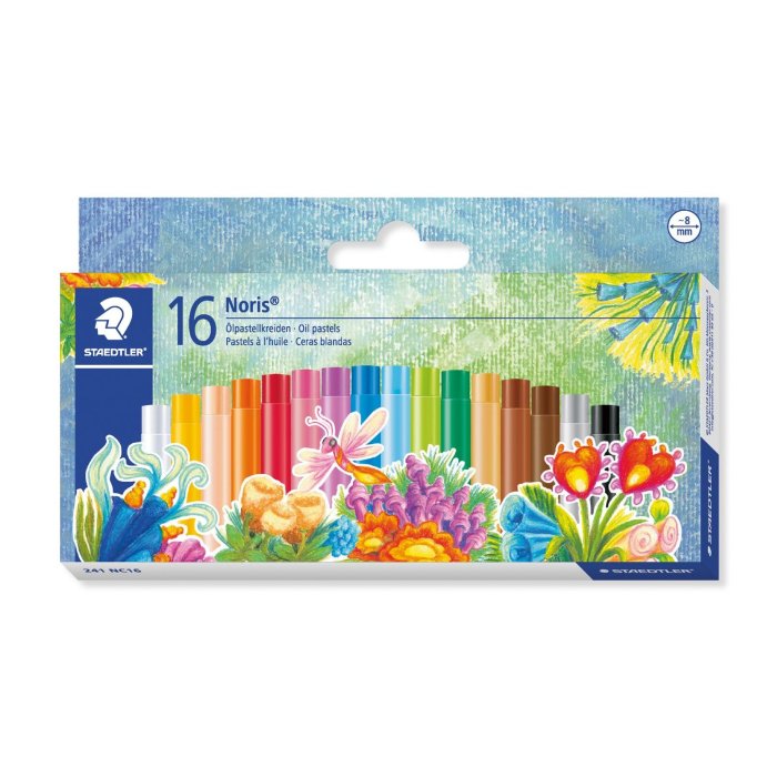 STAEDTLER Noris 241 Olejové pastelové kriedy - v kartónovej krabičke - 16 rôznych farieb