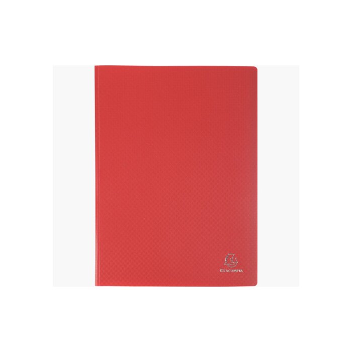 EXACOMPTA Sichtbuch, DIN A4, PP, 10 Hüllen, rot