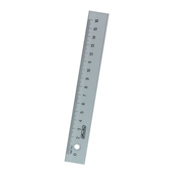 herlitz Flachlineal, 160 mm lang, transparent