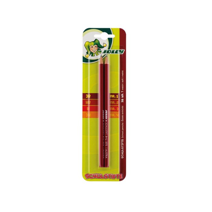 JOLLY školské ceruzky - 3B - mäkké - 2ks