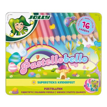 JOLLY Buntstifte Supersticks PASTELLOBELLO Pastell...