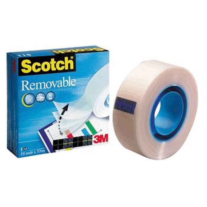 3M Scotch Magic 811, odnímateľná lepiaca páska, 19 mm x 33 m