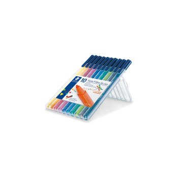 STAEDTLER 323 triplus colors fixky - 10 rôznych farieb v Boxe