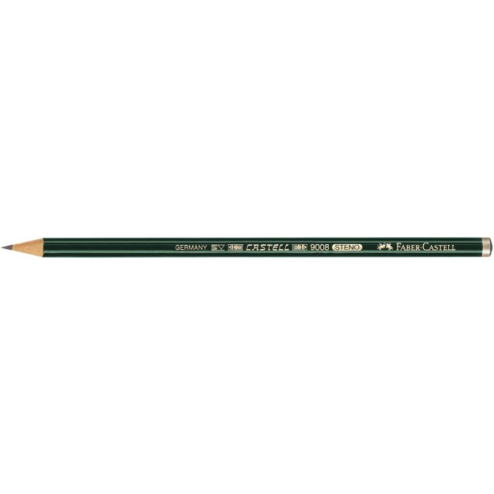FABER-CASTELL Steno Bleistift CASTELL 9008, Härtegrad: B