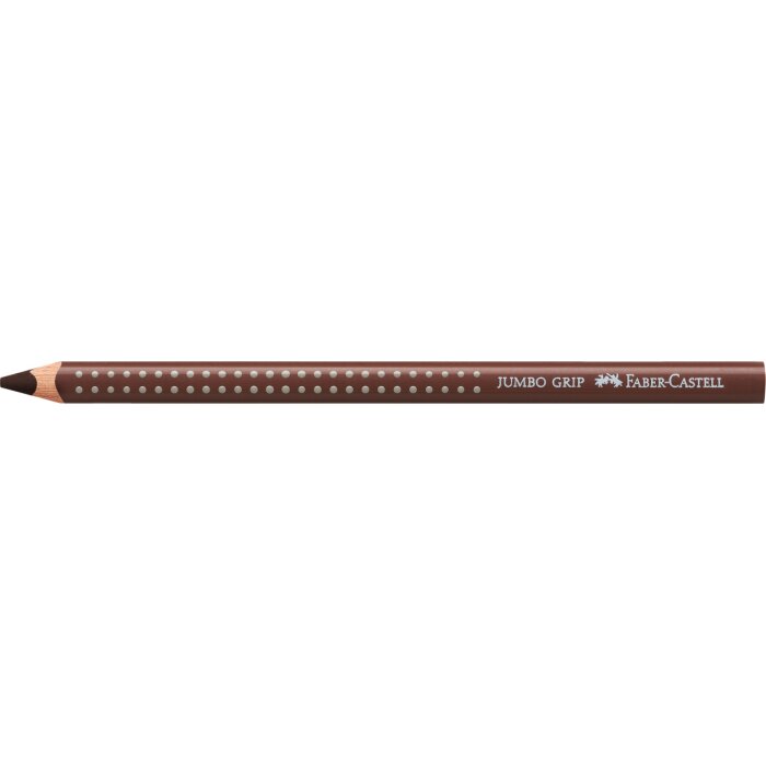 FABER-CASTELL Dreikant-Buntstift Jumbo GRIP, van Dyke braun
