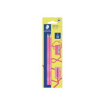 STAEDTLER Bleistift-Set WOPEX neon, Härtegrad: HB,...