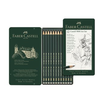 FABER-CASTELL ceruzka CASTELL 9000 Art, kovové...