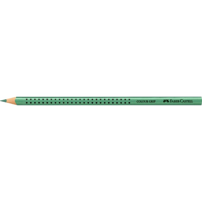 FABER-CASTELL Dreikant-Buntstift Colour GRIP, metallicgrün