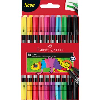 FABER-CASTELL obojstranné fixky - 10 rôznych...