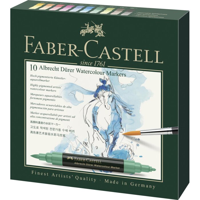 FABER-CASTELL Aquarellmarker ALBRECHT DÜRER, 10er Etui