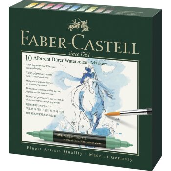 FABER-CASTELL Aquarellmarker ALBRECHT DÜRER, 10er Etui