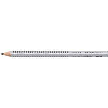 FABER-CASTELL Bleistift Jumbo GRIP, HB, silber