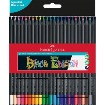 FABER-CASTELL trojhranné farbičky Black Edition -...