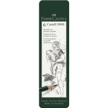 FABER-CASTELL ceruzka CASTELL 9000, kovové puzdro...