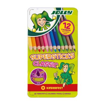 Jolly farebné ceruzky Supersticks Classic 12 ks