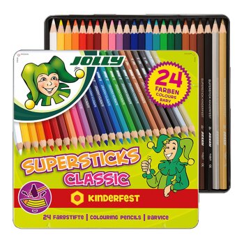 Jolly Supersticks Classic farebné ceruzky 24 ks