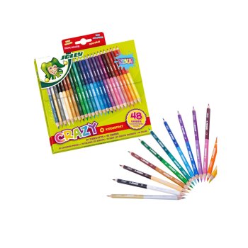 JOLLY Supersticks Crazy farebné pastelky - 24 obojstranných pasteliek obsahuje 48 farieb