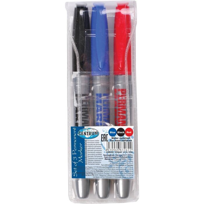 Centrum Permanentmarker 3er Set