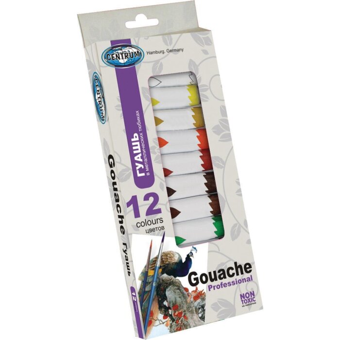 Centrum Gouache Farben 12er Set 2,77 EUR pro 100 ml