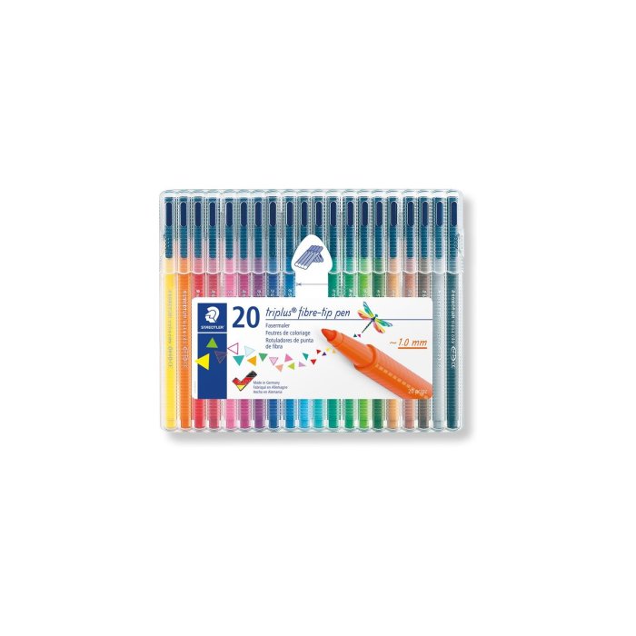 STAEDTLER 323 triplus colors fixky - 20 rôznych farieb v Boxe