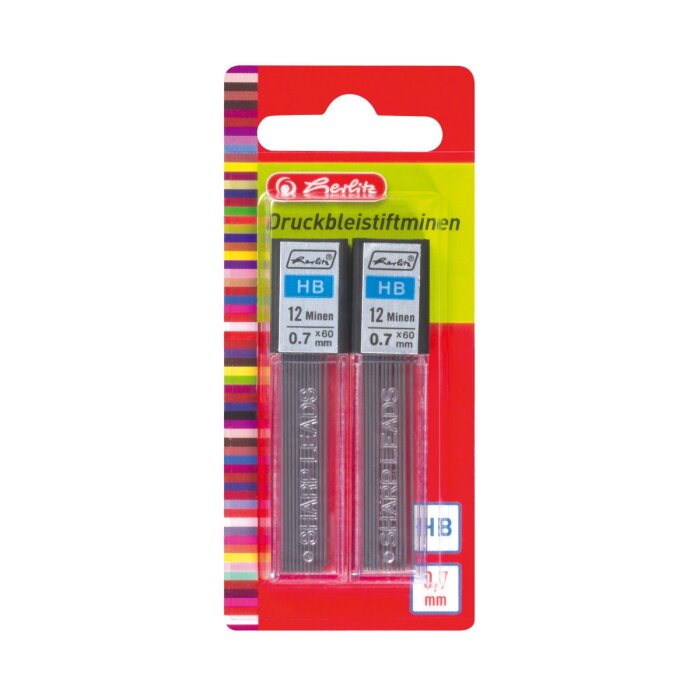 herlitz Druckbleistiftminen, Minenstärke: 0,7 mm