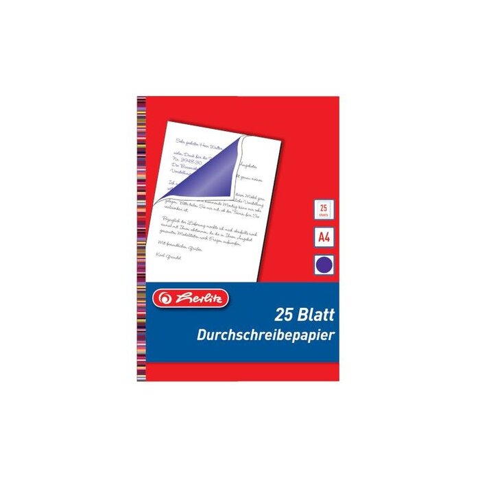 herlitz samoprepisovací papier - A4 - 25 listov