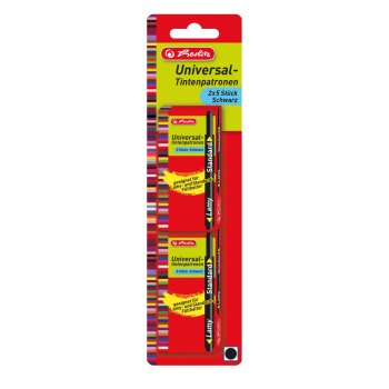 herlitz Großraum-Tintenpatronen schwarz 10er