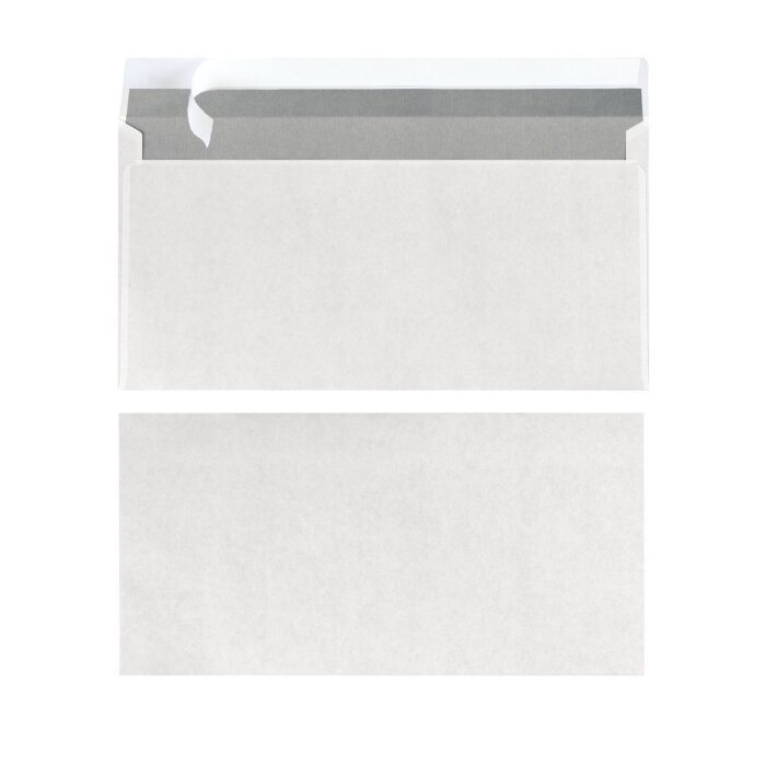 herlitz Briefumschlag, DIN lang, ohne Fenster, weiß 25 Stück