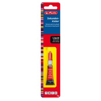 herlitz Sekundenkleber, 3 g, in Metalltube