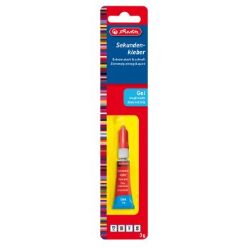 herlitz Sekundenkleber Gel, 3 g, in Metalltube
