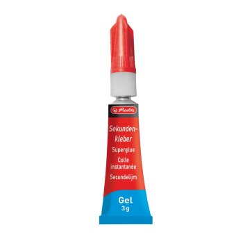 herlitz Sekundenkleber Gel, 3 g, in Metalltube