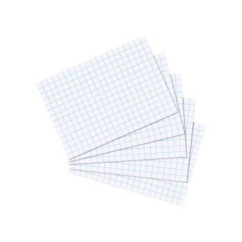 herlitz Karteikarten, DIN A7, kariert, weiss 100er