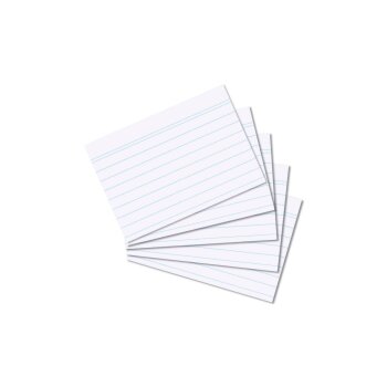 herlitz Karteikarten, DIN A8, liniert, weiss 100er